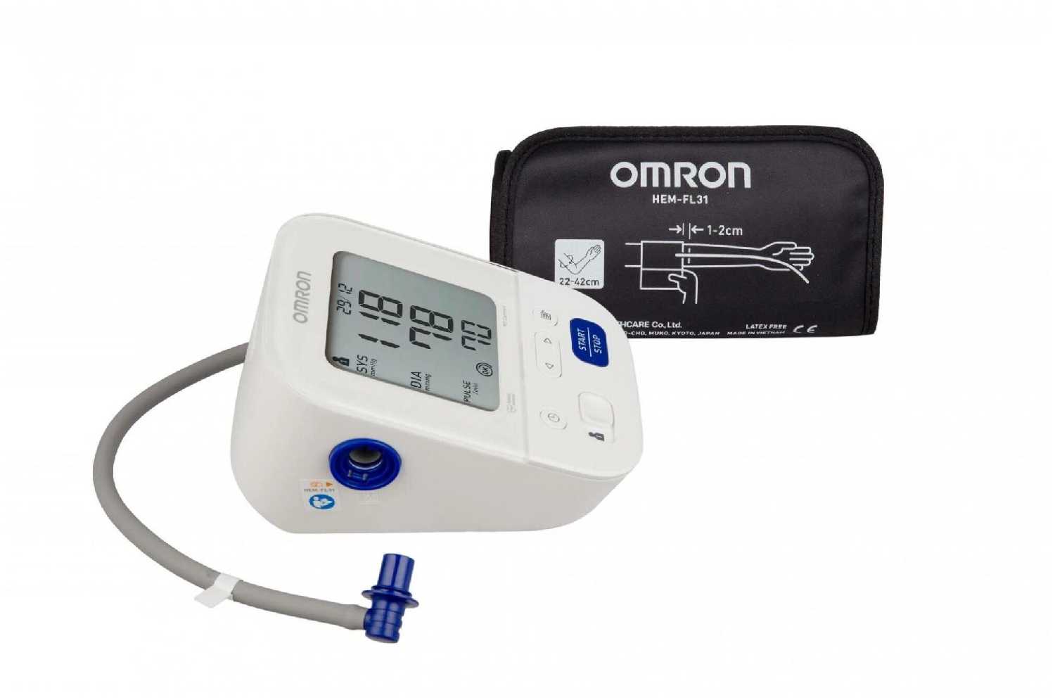 Тонометр Omron M3 Comfort + адаптер + универсальная манжета (HEM-7155-ALRU) фотография 7