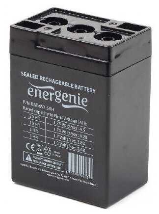 Аккумуляторная батарея Energenie BAT-6V4.5AH (6В 4.5 А·ч) фотография 12