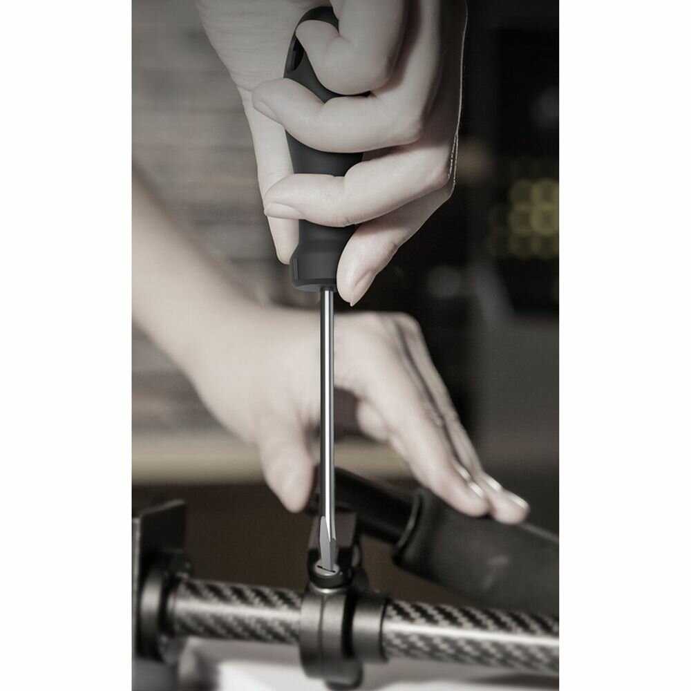 Набор отверток Deli HT1006 [PH0x75, PH1x100, PH2x150, SL3x75, SL5x100, SL6x150, Cr-V, Soft Touch рукоятка, эксклюзивный дизайн] фотография 4