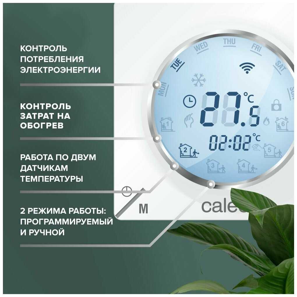 Теплый пол электрический кабельный Caleo Supermat 130 Вт/м2 в комплекте с терморегулятором (С936) фотография 31