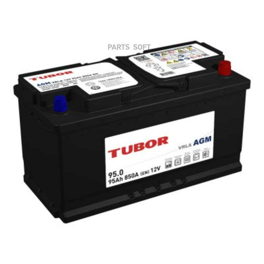 Аккумулятор автомобильный AGM 70Ah (TUBOR) фотография 1
