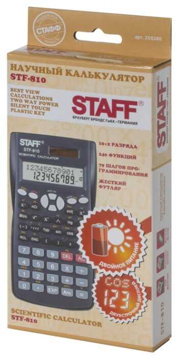 Калькулятор научный STAFF STF-810 фотография 11