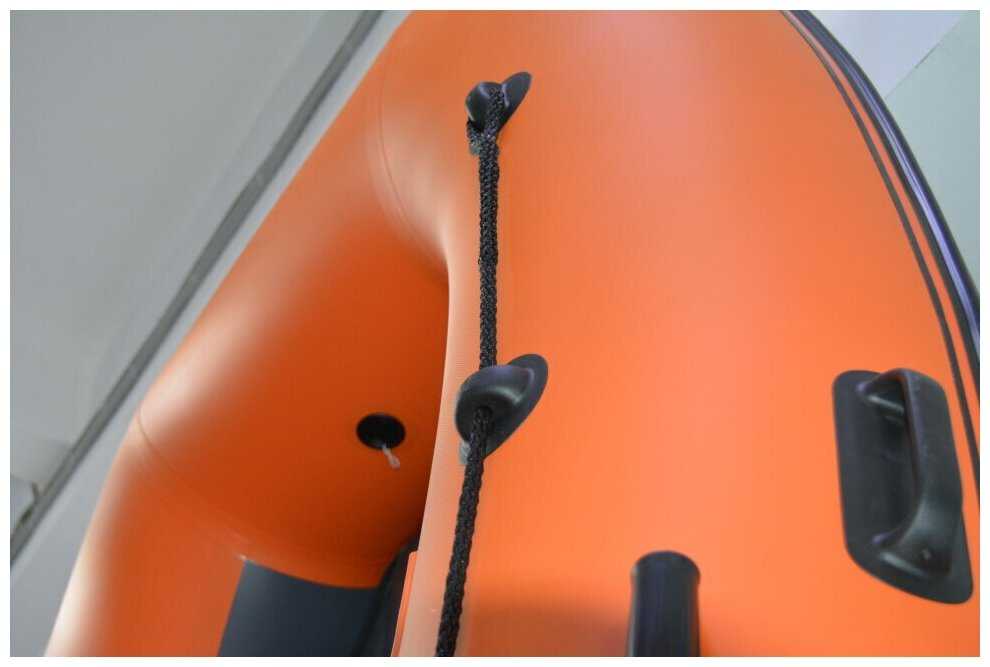 Boatsman НДНД лодка BT380A графитово-оранжевый фотография 7