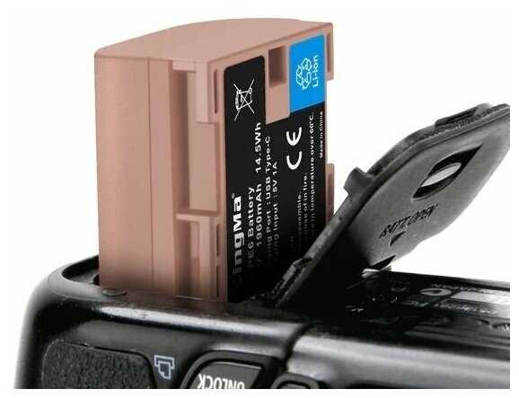 Аккумулятор KingMa LP-E6 [1960mAh] [Type-C] фотография 1