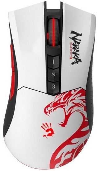 Мышь A4Tech Bloody R80 Plus Skull [оптическая 5000dpi] [беспроводная USB] [7 кнопок]
