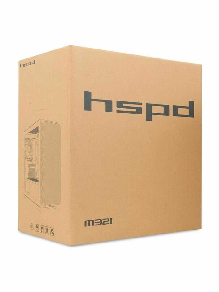 Корпус для ПК HSPD M321 (M321-TGBK-ARGB) фотография 11