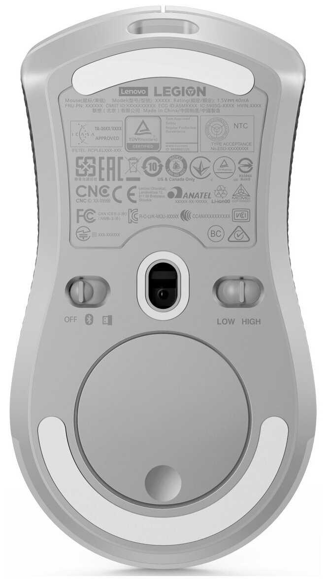 Мышь Lenovo Legion M600 Wireless Gaming Mouse (GY51C96033), белый фотография 6