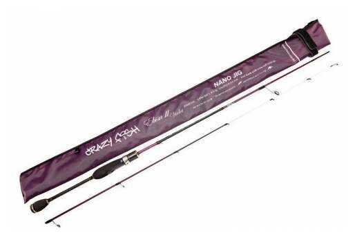 Спиннинг Ebisu II Violet SV 602 SUL Nano Jig Crazy Fish тест 0.5-3 г длина 183 см