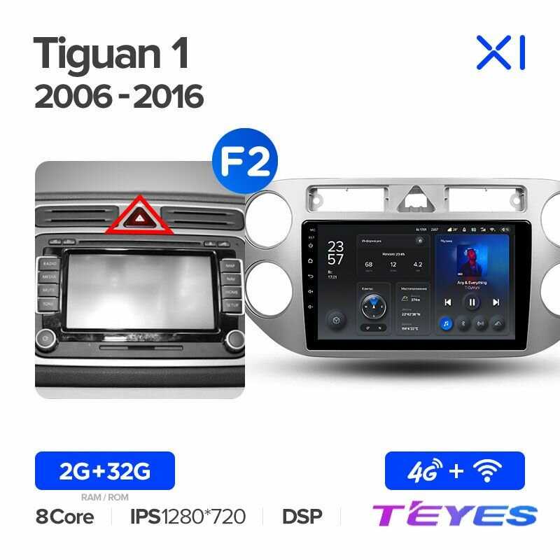 Магнитола Volkswagen Teyes X1 4G 2/32GB (F2) фотография 8
