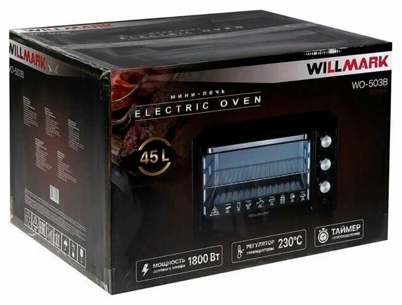 Мини-печь электрическая WILLMARK Мини-печь электрическая WILLMARK WO-503B фотография 7