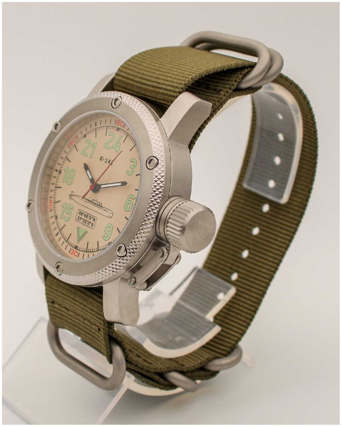 Часы К-141 / Курск (Oscar-II) механические с автоподзаводом (сапфировое стекло) 1087.21 фотография 4