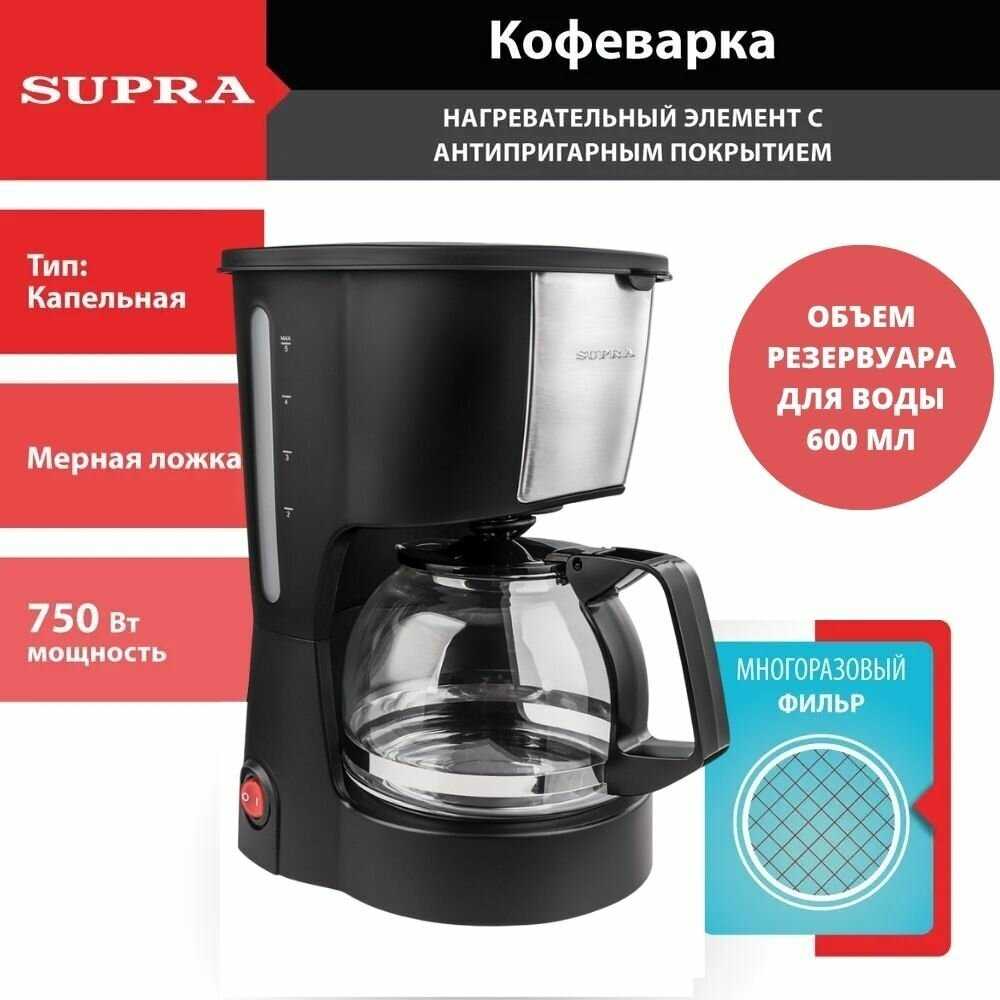 Кофеварка капельная SUPRA CMS-0610 фотография 10