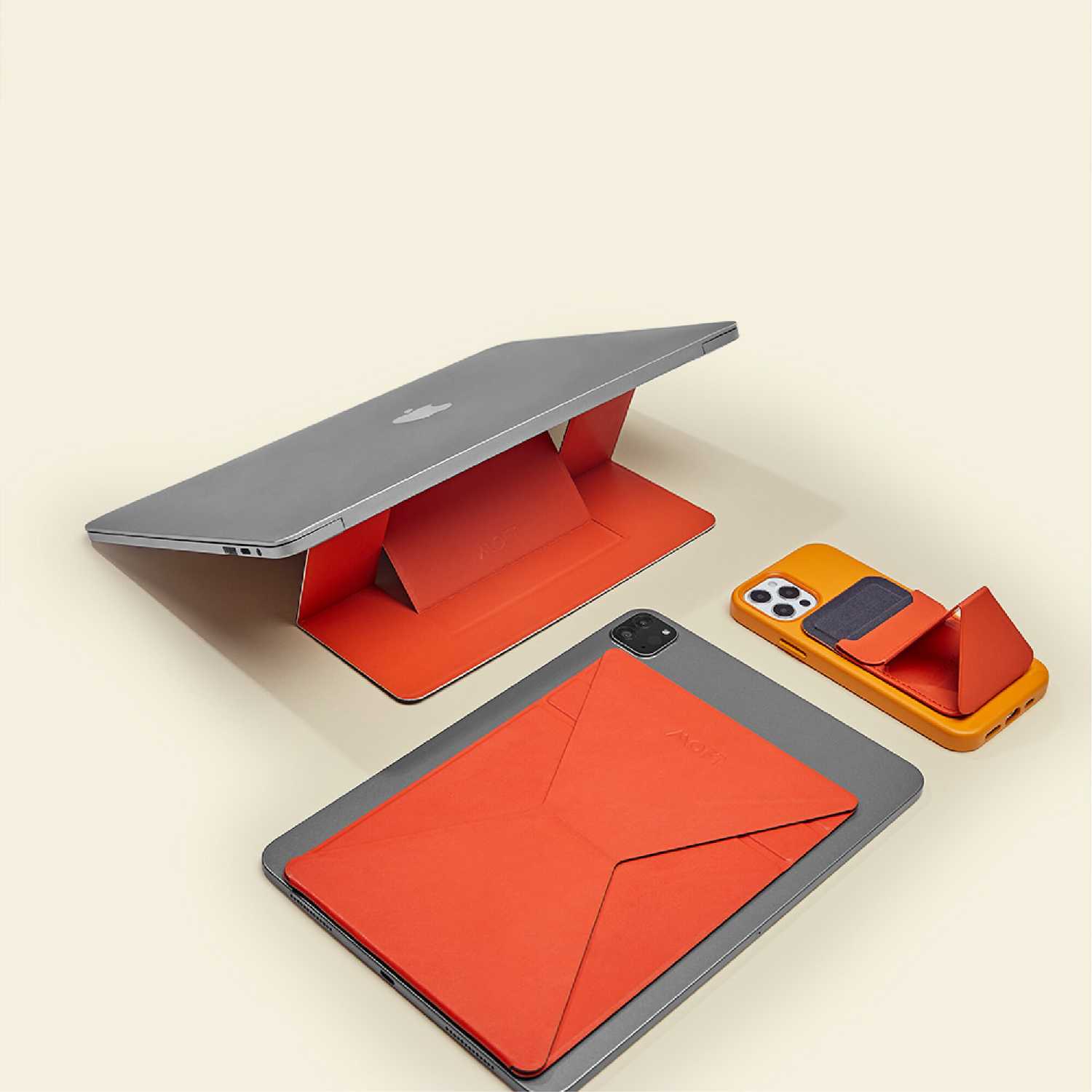 Переносная клейкая подставка для ноутбука Laptop Stand / 2 положения / Многоразовая фотография 11