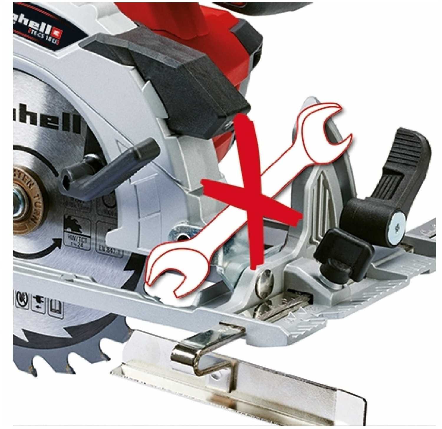 Пила циркулярная акк. Einhell PXC PXC TE-CS 18 Li-Solo фотография 1
