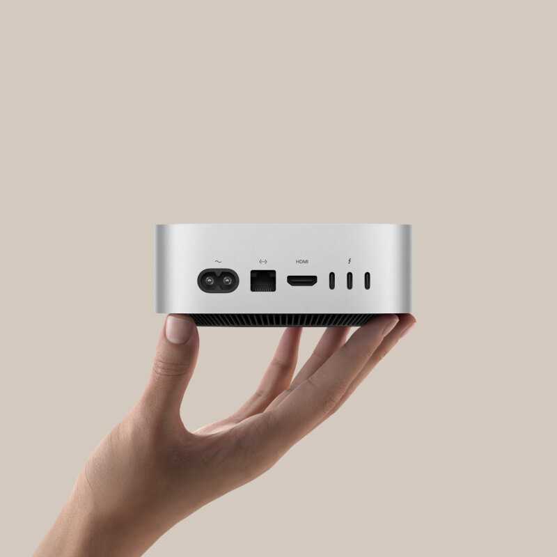 Мини настольный компьютер Apple Mac Mini (M4 10C CPU, 10C GPU, 2024) фотография 2