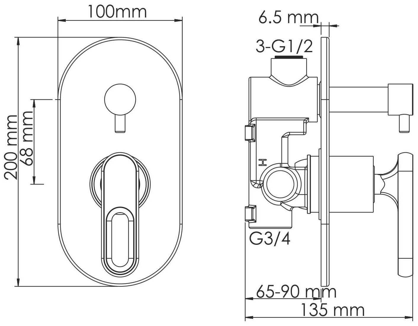 Смеситель Wasserkraft 1841 фотография 6
