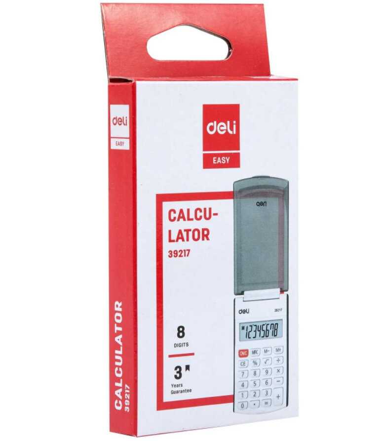 Калькулятор карманный deli E39217 фотография 13