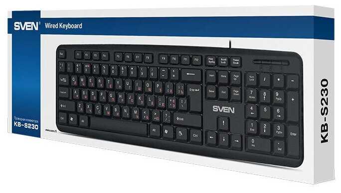 Комплект 2 шт Sven Клавиатура Sven KB-S230 (KB-S230) фотография 3