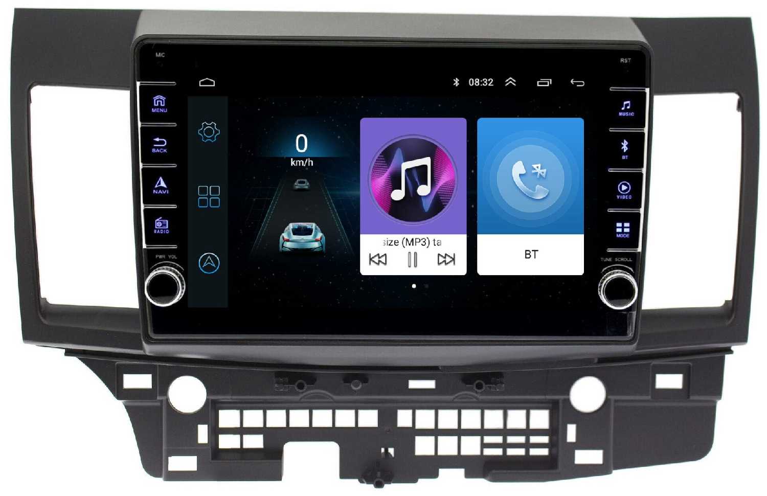 Штатная магнитола Wide Media Mitsubishi Lancer X 2007+ [Android 10, WiFi, 2/32GB, 4 ядра]