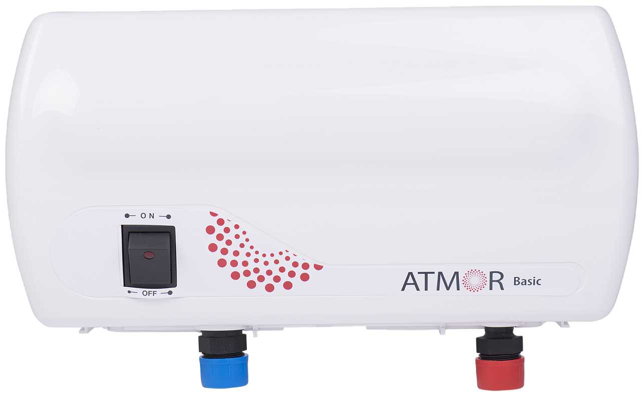 Проточный электрический водонагреватель Atmor Basic 3.5 KW TAP