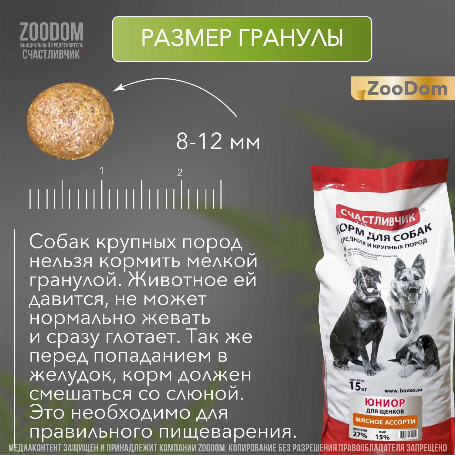 Корм для щенков Счастливчик мясное ассорти фотография 14