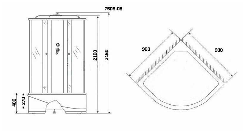 Душевая кабина Niagara NG-7508-14 фотография 1