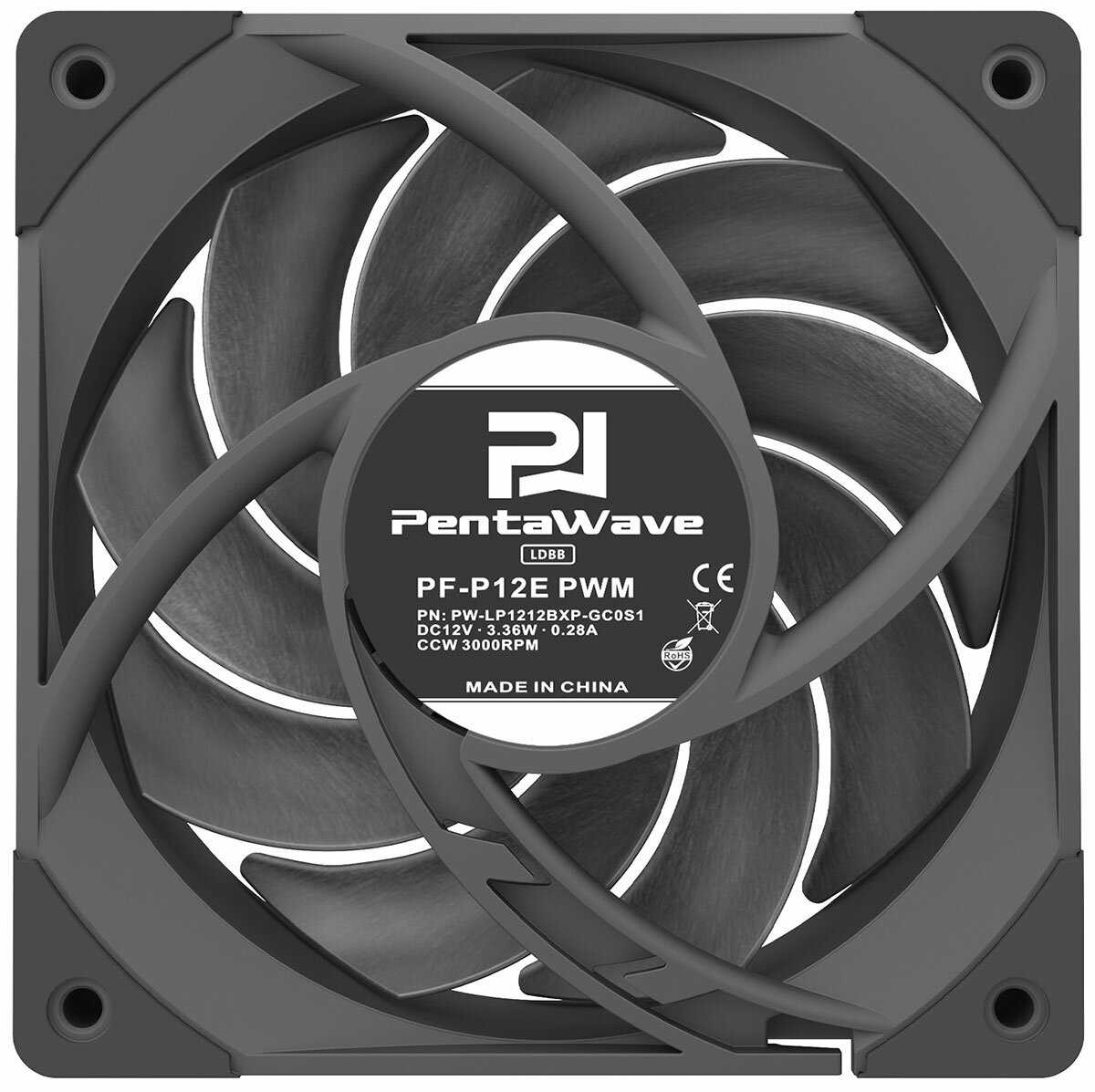 Вентилятор для корпуса PentaWave PF-P12E (PF-P12E PWM) фотография 3