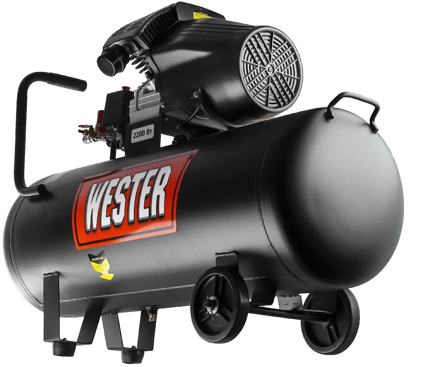 Компрессор масляный Wester WK2200/100PRO, 100 л, 2.2 кВт фотография 3
