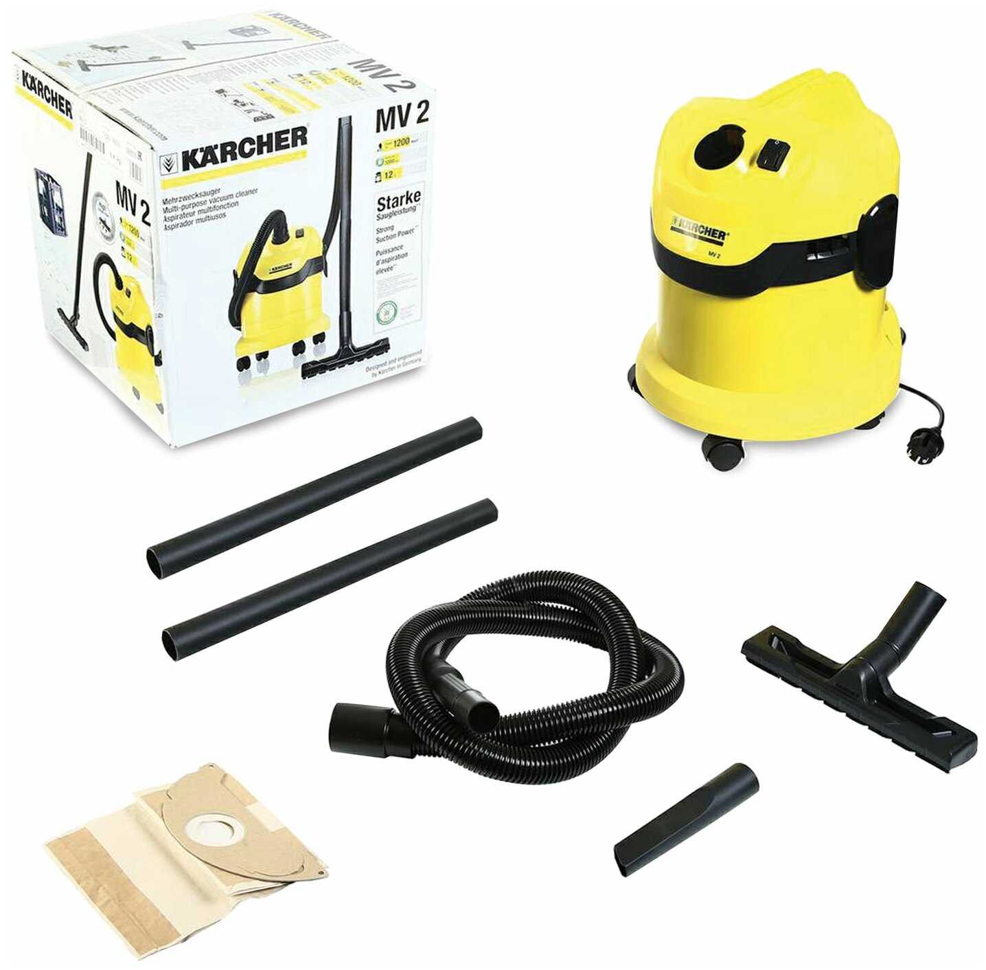 Пылесос промышленный KARCHER WD 2 (1000 Вт) фотография 17