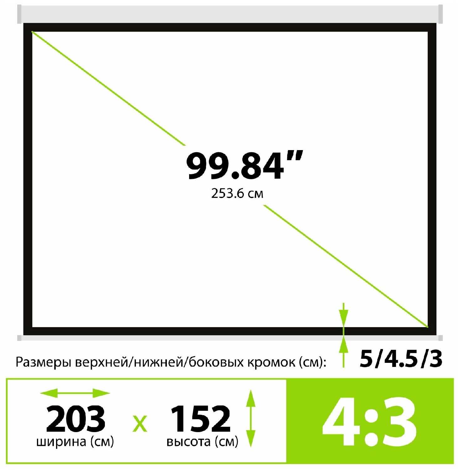 Рулонный cactus Motoscreen (CS-PSM-152x203) фотография 7