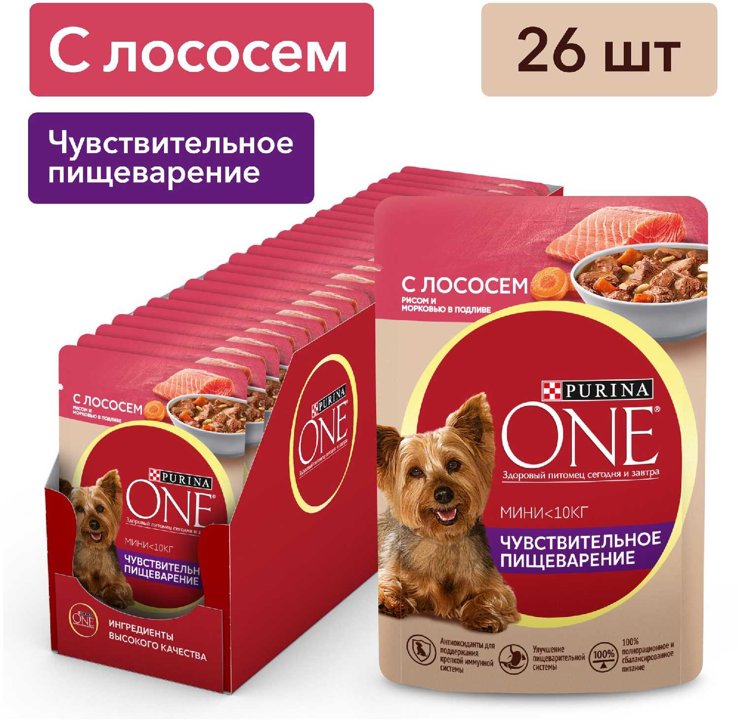 Корм для собак Purina ONE Мини Чувствительная фотография 15