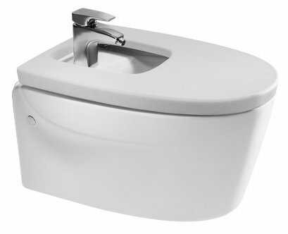 Биде подвесное Roca Khroma 357655000 с горизонтальным выпуском