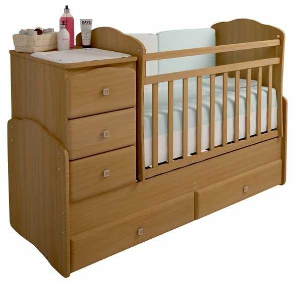 Кроватка Фея 2150 (трансформер), трансформер, поперечный маятник фотография 3