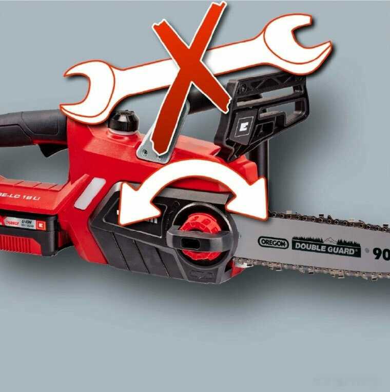 Аккумуляторная цепная пила Einhell PXC GE-LC 18 Li-Solo (4501761) фотография 11