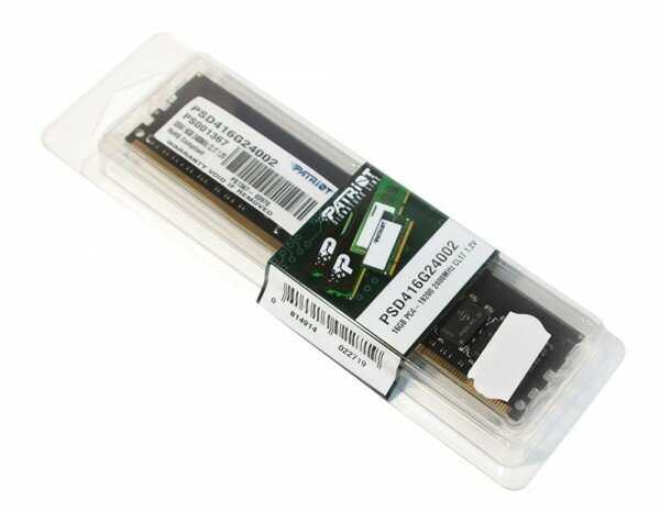 Оперативная память Patriot Memory SL 16 ГБ DDR4 DIMM (PSD416G24002) фотография 9