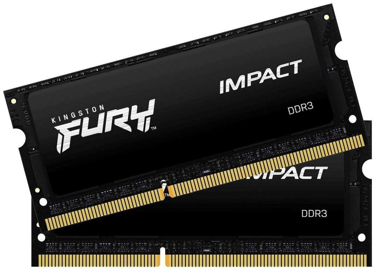 Оперативная память для ноутбука Kingston FURY Impact SO-DIMM 16Gb DDR3L 1866 MHz KF318LS11IBK2/16