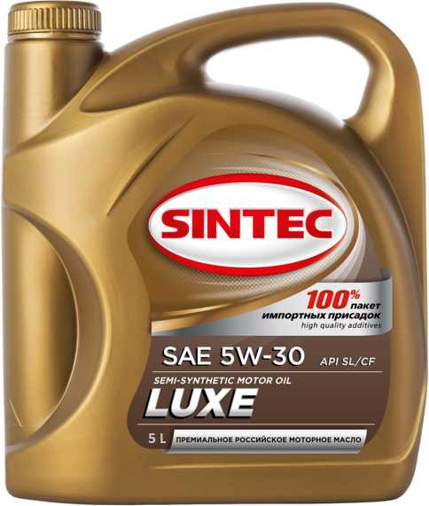 Полусинтетическое моторное масло SINTEC LUXE 5W-30 фотография 3