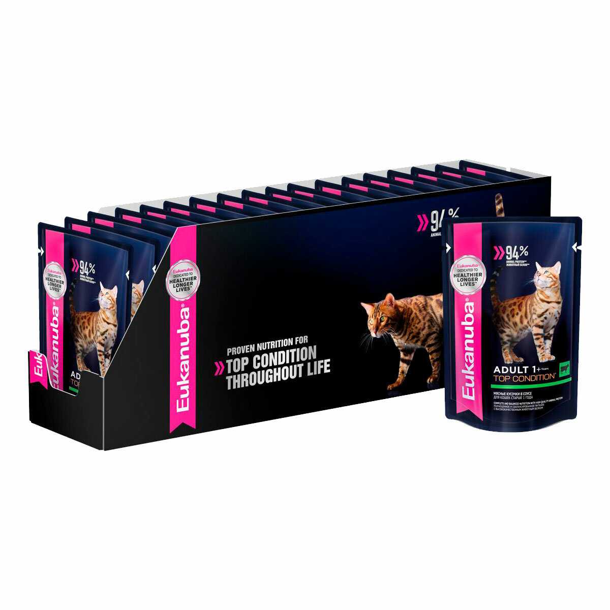 Корм для кошек Eukanuba Top Condition (кусочки в соусе) фотография 15