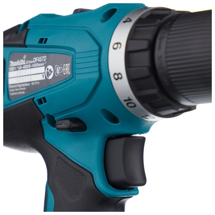Аккумуляторная дрель-шуруповерт Makita DF457DWE фотография 5