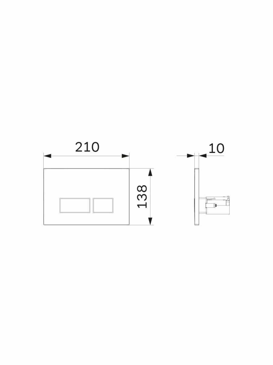 Кнопка смыва AM.PM Pro S (I0470) фотография 3