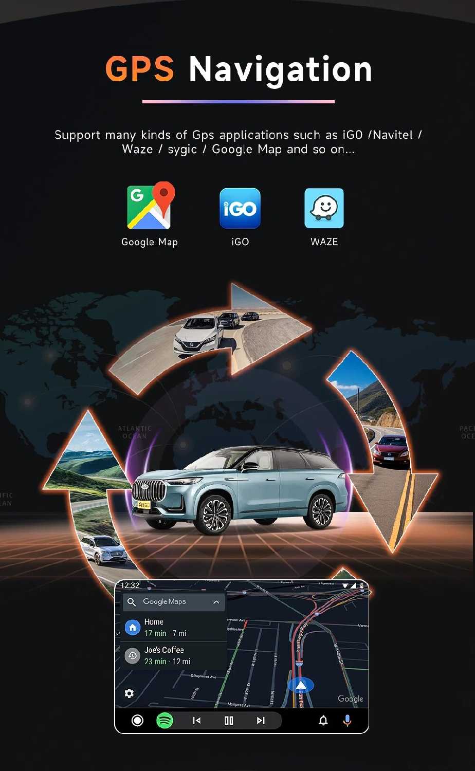 авторадио Carplay Android Auto для Land Rover Discovery 3 (2004-2009) фотография 12
