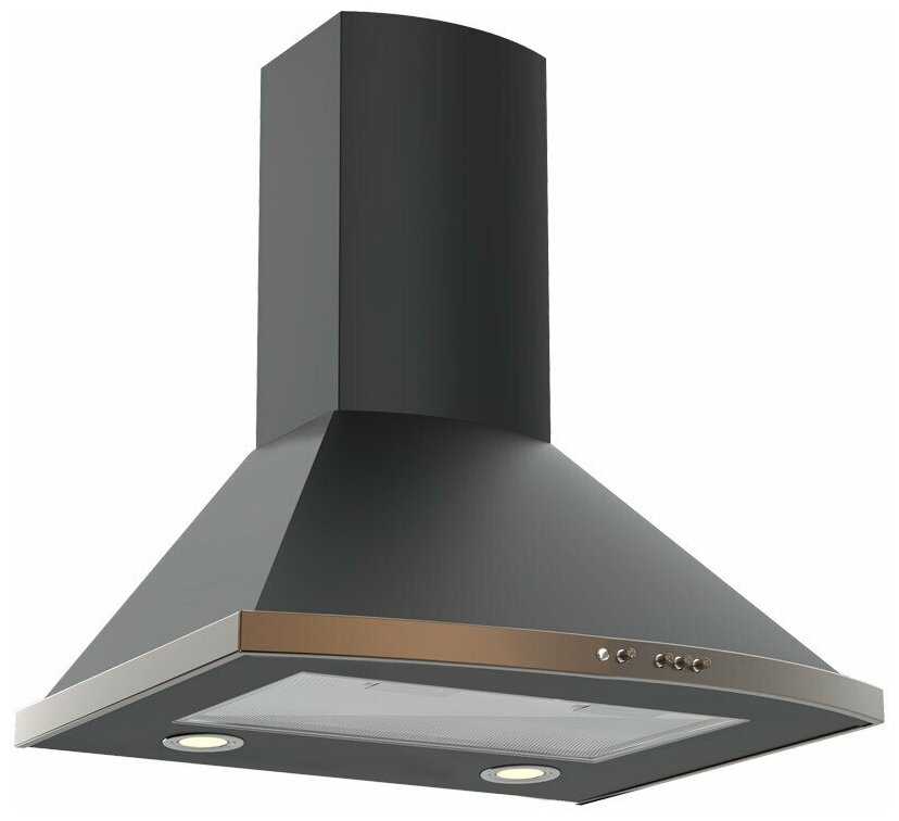 Вытяжка каминная купольная ELIKOR сигма 60П-650-К3Д антрацит/бронза