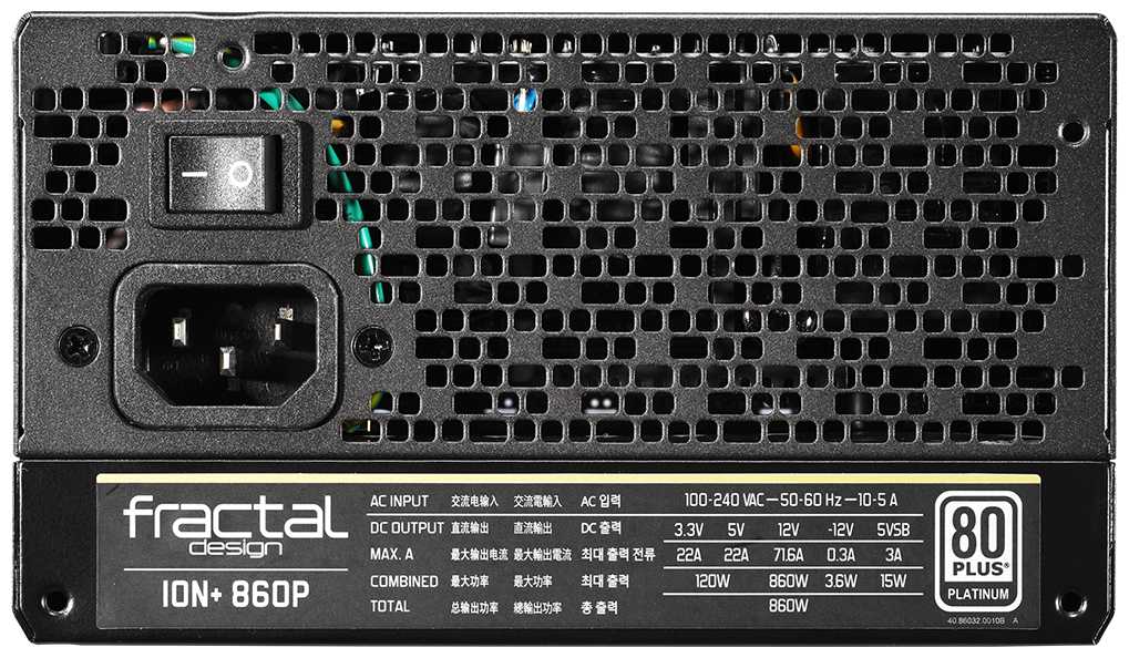 Блок питания Fractal Design ION 860W (FD-P-IA2P-860) фотография 4