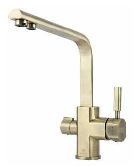 Смеситель для кухни (мойки) KAISER Decor 40144 bronze, рычажный фотография 11