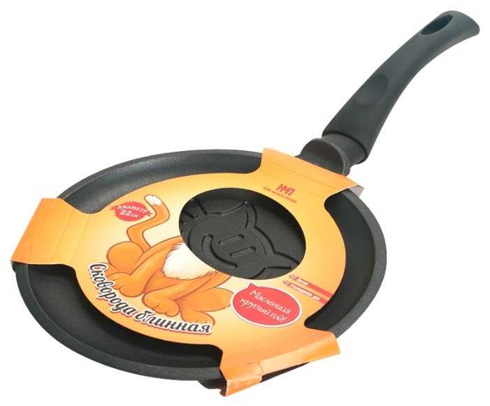 Сковорода блинная НЕВА МЕТАЛЛ ПОСУДА Кот фотография 4