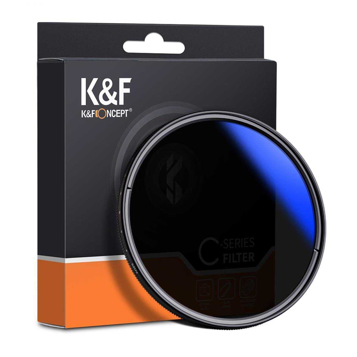 Светофильтр K&F Concept Slim Blue Coated ND2-400 (40.5мм) фотография 5
