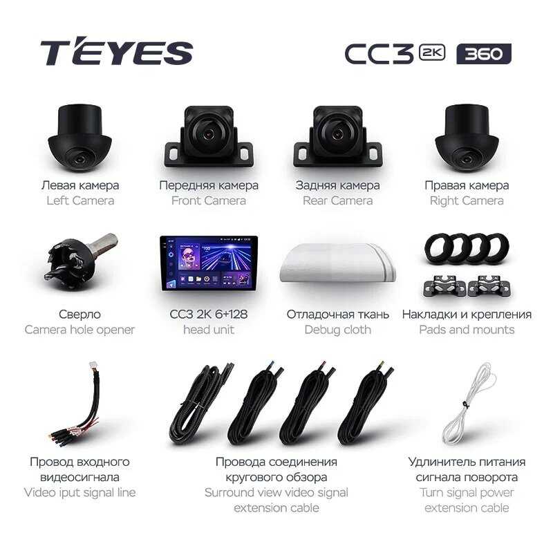 Автомагнитола Teyes 360° CC3 (2k-display) фотография 1
