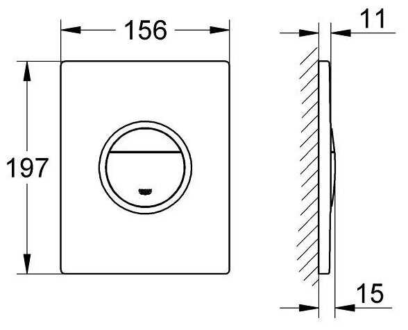 Кнопка смыва Grohe Nova Cosmopolitan Light 38809000 фотография 3