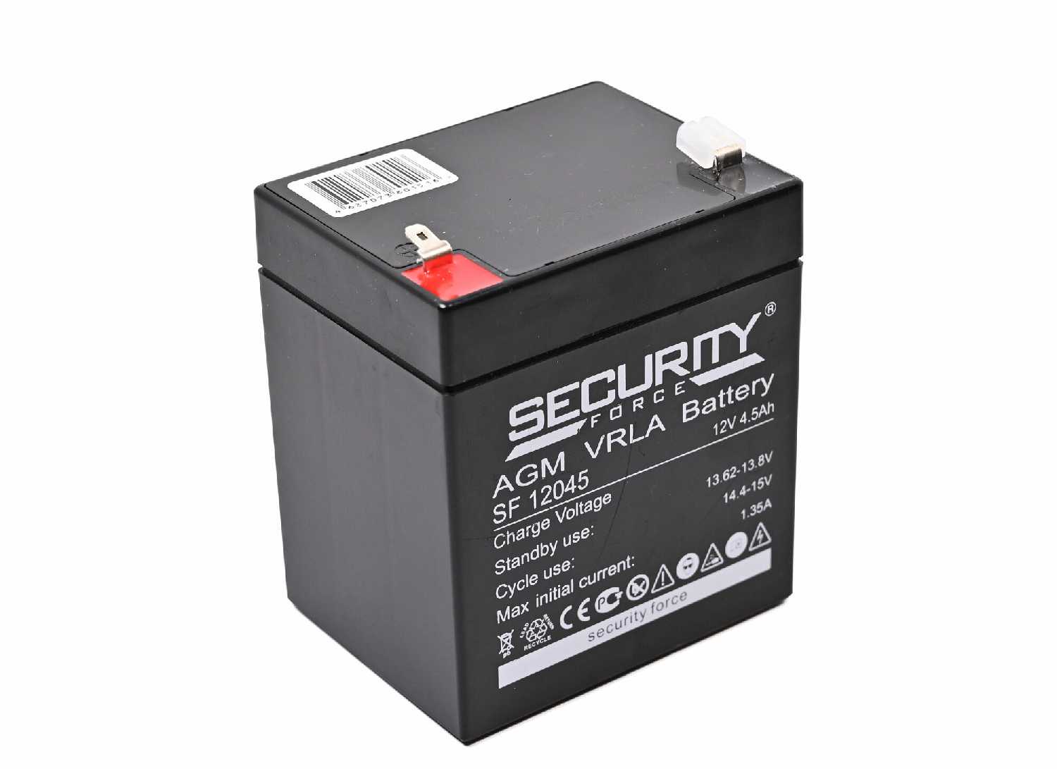 Аккумуляторная батарея Security Force SF 12045 12В фотография 16