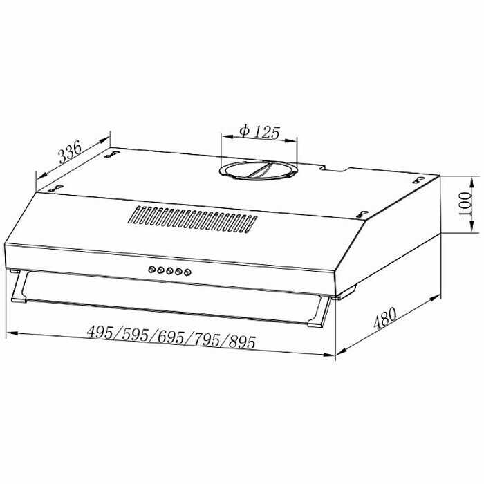 Подвесная вытяжка Evelux Ulla 60 фотография 20
